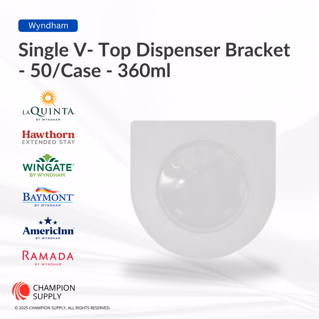 Single White Magnetic V-Top Bracket, Case of 50